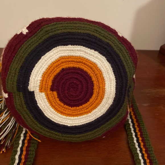 Columbian Handmade mochilla. Small but fits wallet/phone - Picture 2 of 2